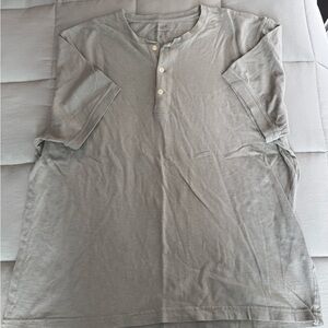 Men's Sage Green Henley Shirt